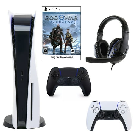 Sony PlayStation 5 Core Console with God of War: Ragnarok with Headset and DualSense Controller in Black