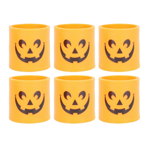 Halloween Pumpkin Candle Light, Halloween LED Candle Lights Yellow