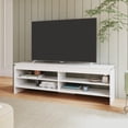 thumbnail image 4 of Mueble Mesa de TV Midtown Concept 4 Estantes Madera Blanco Estilo Moderno, 4 of 6