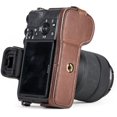 thumbnail image 4 of MegaGear Ever Ready Leather Camera Half Case Compatible with Sony Alpha A7S II, A7R II, A7 II, 4 of 5
