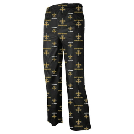 New Orleans Saints Toddler Allover Logo Flannel Pajama Pants -