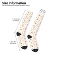 thumbnail image 3 of Bingfone Compression Socks for Women and Men Long Socks for Running Athletic Cycling Nurse-Tropical Fruit, 3 of 8