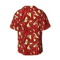 thumbnail image 2 of Fotbe Fire Extinguisher print Short Sleeve Button Down Shirts for Men Casual Summer Beach Wrinkle Free Shirt-Small, 2 of 7