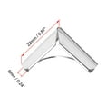 thumbnail image 2 of Unique Bargains Metal Book Corner Protectors Edge Cover Guard 22 x 22 x 6mm Silver Tone 50Pcs, 2 of 4
