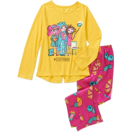 Girls Sleepover Set - Girls' Graphic 2pc Sleepwear Pant Set