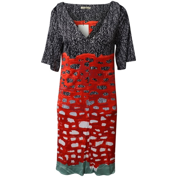 Pre-Owned Balenciaga Printed Jersey Short Dress in Multicolor Rayon