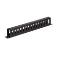 thumbnail image 4 of Aeons 1U Horizontal 19-inch Server Rack Mount Cable Management Raceway Duct Panel Cover Metal Black 4-Pack, 4 of 5