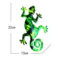 thumbnail image 2 of Escultura de Gecko de animales de hierro forjado Gecko para colgar en la pared al aire libre del jardín (D) Ehuebsd Libre de BPA, 2 of 8
