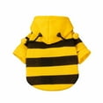 thumbnail image 2 of Shadoumai Dog Bee Cute Hooded Dog Clothes for Small Dogs and Cats Fall Winter Dog Bee Outfit with D Ring Halloween Puppy Funny Hoodies, 2 of 8