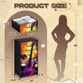 thumbnail image 3 of Modern Dresser for Bedroom with 4 Storage Drawers Graffiti Music Fashion Colorful Microphone Painting Hip Hop Lovers Dressers Chest of Drawers Steel Framed Fabric Closet Organizers for Entryway, 3 of 8