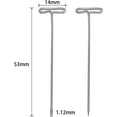 thumbnail image 2 of T Pins, Chainplus 100 Pack 2 inch T-Pins，Stainless Steel / Silver, 2 of 7