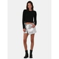 thumbnail image 2 of No Boundaries Metallic Crew Neck Sweater, Women's and Women’s Plus, 2 of 5
