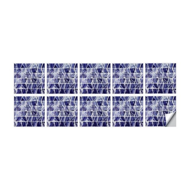 Naiovety Adhesivos irregulares Adhesivos autoadhesivos para azulejos de epoxi de cristal 3D Almacenamiento y organización del hogar Naiovety HA023269-00
