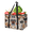 Multicolor 4, variant on CURLYOOT Unicorn Rainbow Pattern Reusable Grocery Bag, Large Foldable Grocery Totes Shopping Bag for Groceries, Shopping Bags with Handles for Kitchen Trunk Picnic