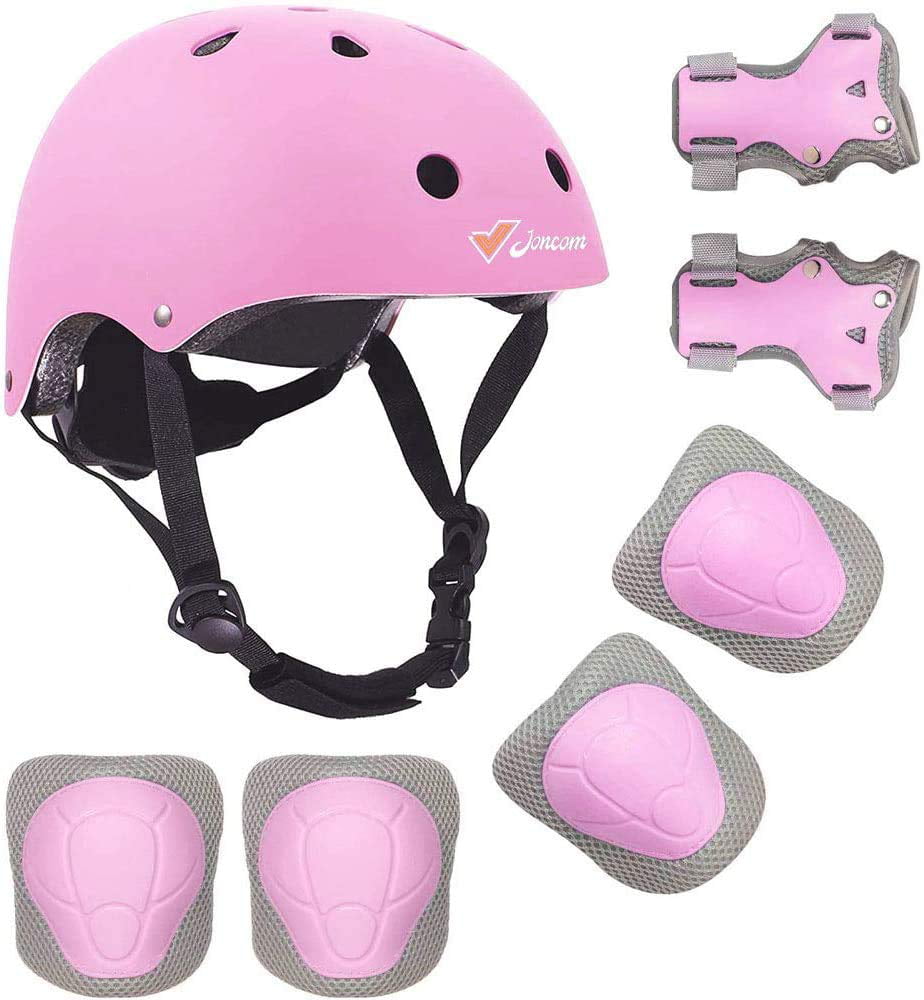 Toddler Helmet Adjustable Knee Pads Elbow Pads Wrist Guards Kids Protective Gear Set Joncom Kids Youth Bike Helmet 