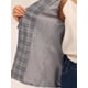 thumbnail image 5 of Blazers para mujer Chaqueta tipo blazer a cuadros con solapa con muesca Boyfriend Gris Azul M, 5 of 6