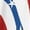 American Flag, variant on Whosucclay Kaftan Beach Dress Plus Size Loose Fit Swimsuit Kaftan Cover Up Kaftan Dress, V Neck Flowy Soft Maxi Dress, Hibiscus Palm Blue