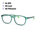 thumbnail image 2 of Children Optical Glasses Frame Oval Size 50 Adjustable Ear Lock Flexible TR90 Eyeglasses 9-15Y, 2 of 5