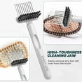 thumbnail image 3 of Scheam 2 Pcs Hair Brush Cleaning Tool,Travel Portable Brush Cleaner,2-In-1 Hair & Dust Remover,High-hardness Bristles Comb Cleaner,for Home, Hair Salon and Other Places Use (Gray), 3 of 7