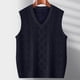 thumbnail image 5 of pstuiky Camiseta sin mangas para hombre, Camisola gruesa y cálida de punto de moda para hombre, sin mangas, con cuello en V Chaleco de hombre xxl, 5 of 5