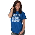 thumbnail image 5 of Worlds Okayest Granny Relative Family Women's Graphic T Shirt Tees Brisco Brands X, 5 of 6