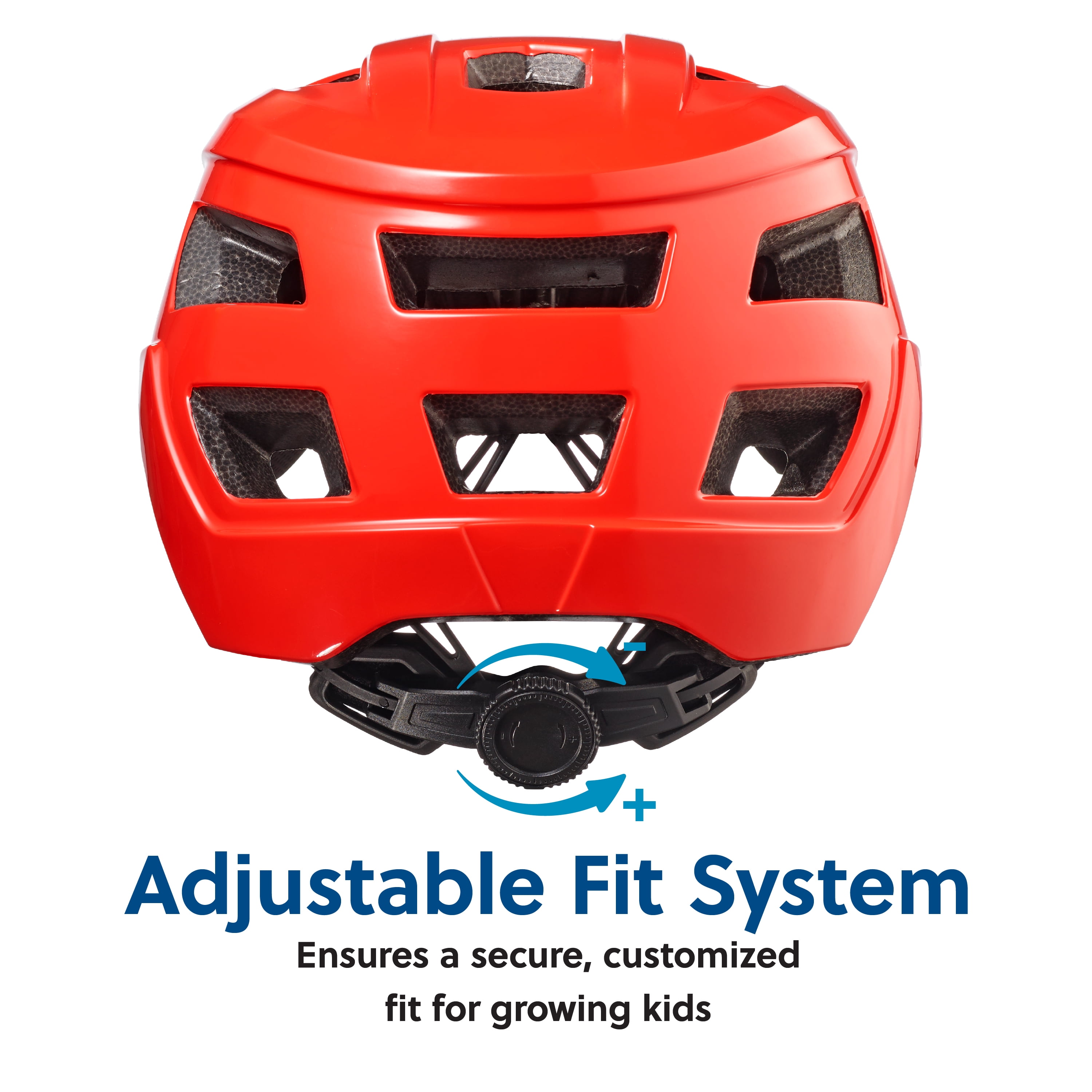 Concord Toddler Bike Helmet, Red, Size XS, Ages 3+, Adjustable Fit, 15 Vents