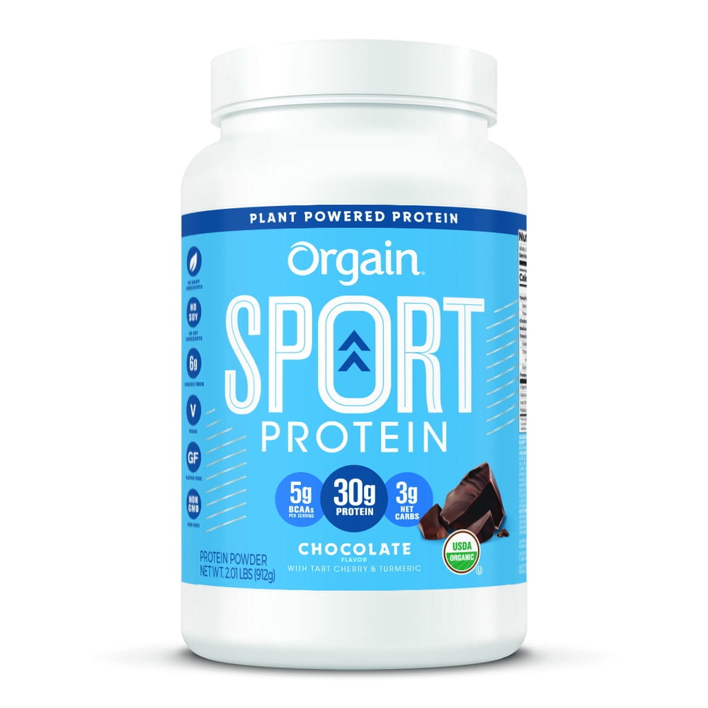 Orgain Organic Sport Protein, Chocolate, 2.0 lbs - Walmart.com