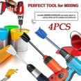thumbnail image 2 of 4pcs Epoxy Mixing Stick Paint Rod Cement Paint Mixer Attachment With Drill Chuck For Oil Paint(blac, 2 of 5