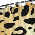 thumbnail image 3 of Gold and Black Of Leopard Print Shower Curtain 36"x72" ,Bathroom Decorative Shower Curtains Set with 12 Hooks,Modern Waterproof Washable Shower Curtain, 3 of 6