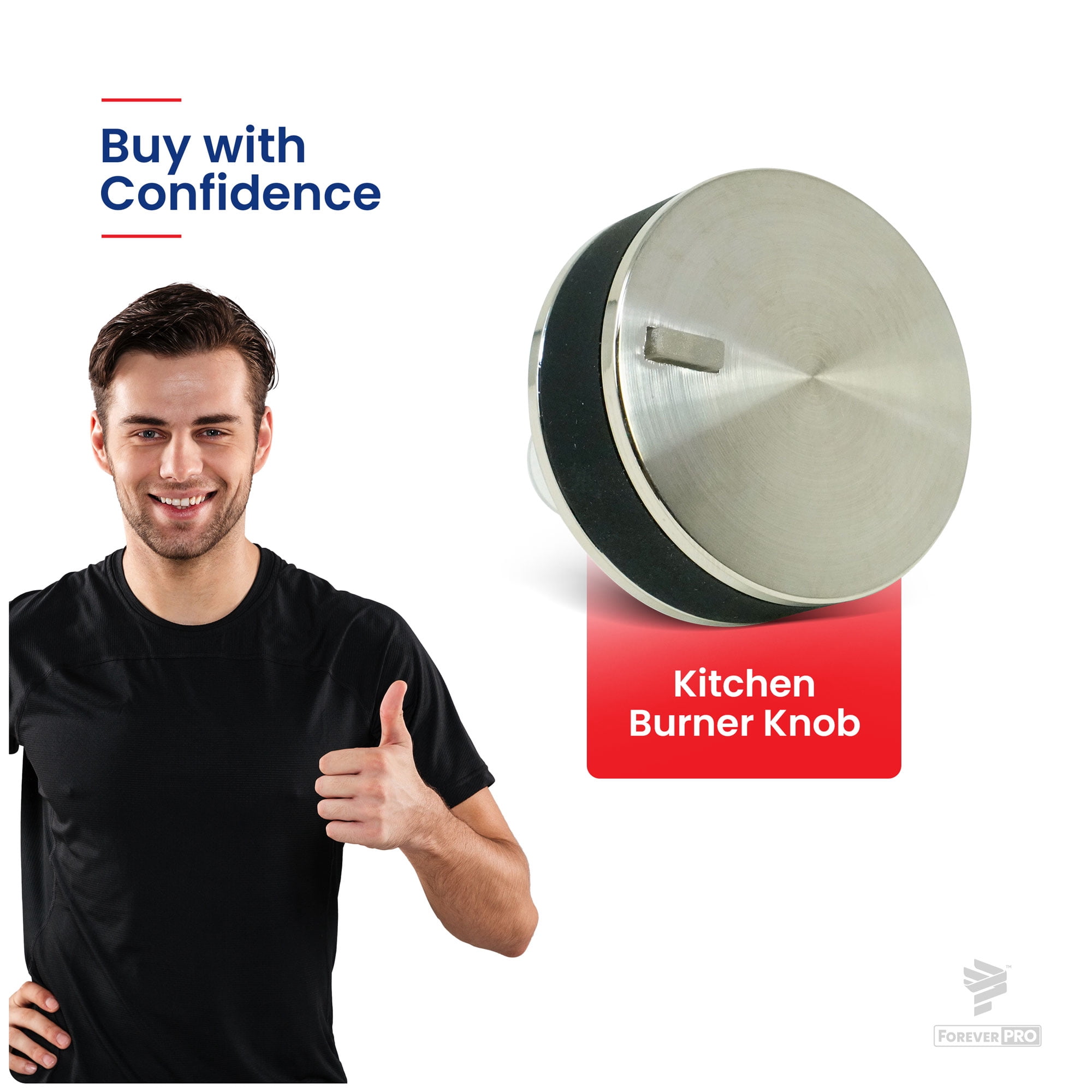ForeverPRO WB03X24360 Knob Asm for GE Cooktop WB03T10259