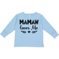 thumbnail image 3 of Inktastic Mamaw Loves Me Grandchild Girls Long Sleeve Toddler T-Shirt, 3 of 5
