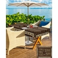 thumbnail image 5 of Outdoor Tablecloth with Umbrella Hole for Patio/Picnic/Party/Camping, Texas Star Brown Waterproof Table Cloth Rectangle Table Cover Washable, Farmhouse Vintage Wood Grain 52"x 70", 5 of 7