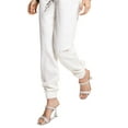 thumbnail image 3 of MICHAEL KORS Womens Ivory Zippered Pocketed Jogger Jeans 2, 3 of 3