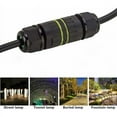 thumbnail image 4 of 2 Stück IP68 wasserdichte Anschlussdose Ø 3.5-7 mm Anschlüsse Externe Hülse Koppler Outdoor Elektrokasten Anschlussdose-Schwarz,, 4 of 5