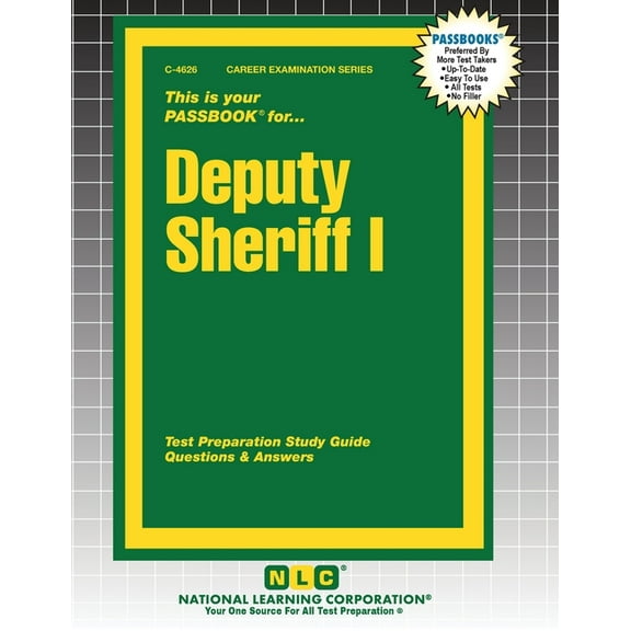 Career Examination Deputy Sheriff I, Book 4626, (Paperback)