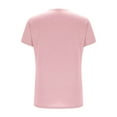 thumbnail image 5 of SnZhen Ladies' Casual Tees Solid Color Short Sleeved V-Neck Top/shirt, 5 of 6