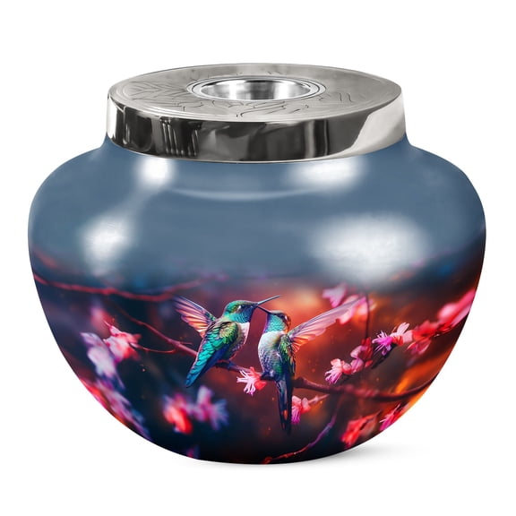 KARYLIZ Humming Bird Urn For Ashes For Men - Large Urn For Human Ashes Adult Female - Urn For Ashes Adult Male - Large Urns For Human Ashes Adult Man - Cremation Urns For Human Ashes 10 Inch