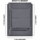 thumbnail image 3 of Juego de sábanas de 4 piezas para cama matrimonial - Tejido de microfibra suave cepillada - Resistente al encogimiento y a la decoloración - Fácil cuidado, tamaño matrimonial, gris, 3 of 5