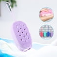 thumbnail image 1 of -Cepillo de baño con cordón, piel, depurador corporal, almohadilla de limpieza, accesorios de baño, limpiador de cepillo de suave para baño, duc Violeta Baoblaze cepillo de baño, 1 of 8