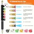 thumbnail image 3 of Djiypn 8FT Pressure Washer Extension Wand for Gutter Cleaning, Powerful Washer Accessories with 6 Spray Nozzle Tips, 3 Gutter Cleaner Attachments Curved Rod, 1/4" Quick Connect, 4000 PSI, 3 of 9
