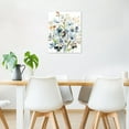 thumbnail image 4 of Watercolor Floral Canvas Wall Art Blue Watercolor Flower and Green Leaf Nature Botanical Art Wall Decor for Living Room Bathroom Bedroom Rustic Plant Picture Wall Decor Framed Wall Art,12x16 Inches, 4 of 6