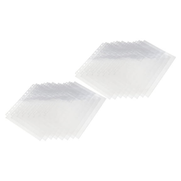 Binder Pockets Photo Album Set Card Holder Page Clear Photocard Sleeves Loose Leaf Pp 50 Sheets