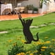 thumbnail image 4 of Estaca de metal para , decoración artística para jardín, silueta de gato, estaca para exteriores, color negro Estilo A, 4 of 6