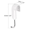 thumbnail image 5 of Uxcell Wardrobe Kitchen Plastic S Shaped Hang Hooks White Polish 19mm Diameter 7pcs, 5 of 7