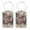 Multi4, variant on RATGON 2 Pack Luggage tag PU Leather with Stainless Steel Loop Gradient Flowers Travel Trip