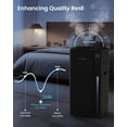 thumbnail image 5 of Mifasol Humidifier Large Room, 5.3Gal/20L Warm and Cool Mist Humidifiers for Home 1500 sq ft, Double Nozzles Whole House Humidifier, Black, 5 of 7