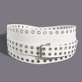 thumbnail image 6 of Fashion PU Leather Waist Belt Wide Dress Waistband for Wedding Shirts Ladies white, 6 of 9