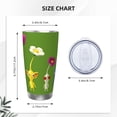 thumbnail image 4 of Saiise Pikmin Print Tumbler 20 Oz Stainless Steel Vacuum Insulated with Straw Coffee Cup for Home,Office,Outdoor Works Great for Ice Drinks and Hot Beverage, 4 of 8