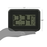 Mainstays 4.90 Digital Table and Wall Clock with 12-Hour Display and Alarm