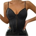 thumbnail image 1 of DPTALR Women's Small Waistcoat With Wrapped Chest Slim Fit Waist And Shoulder Vest, 1 of 9